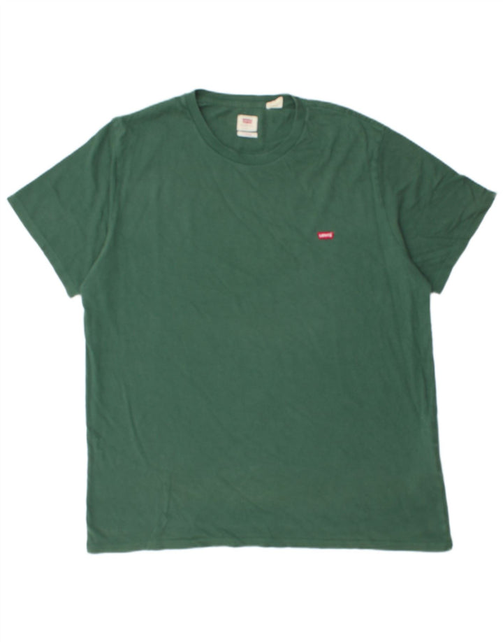 Levi's Herren Standard T-Shirt Top Large Grün Baumwolle