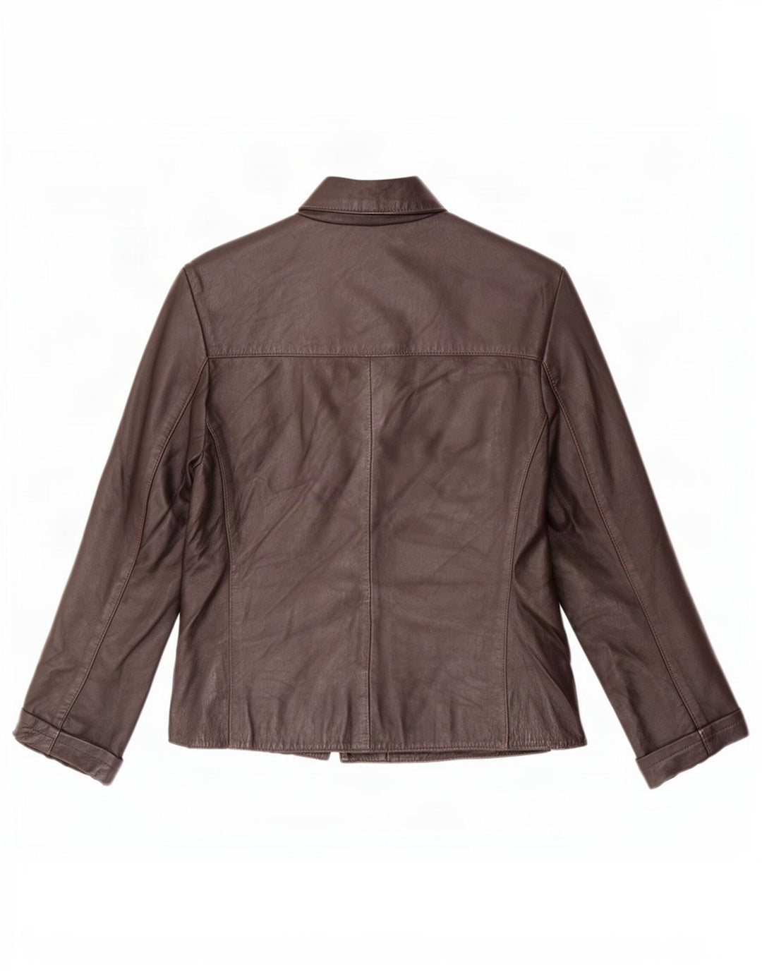 Phase Eight Damen Lederjacke UK 12 Mittelbraun