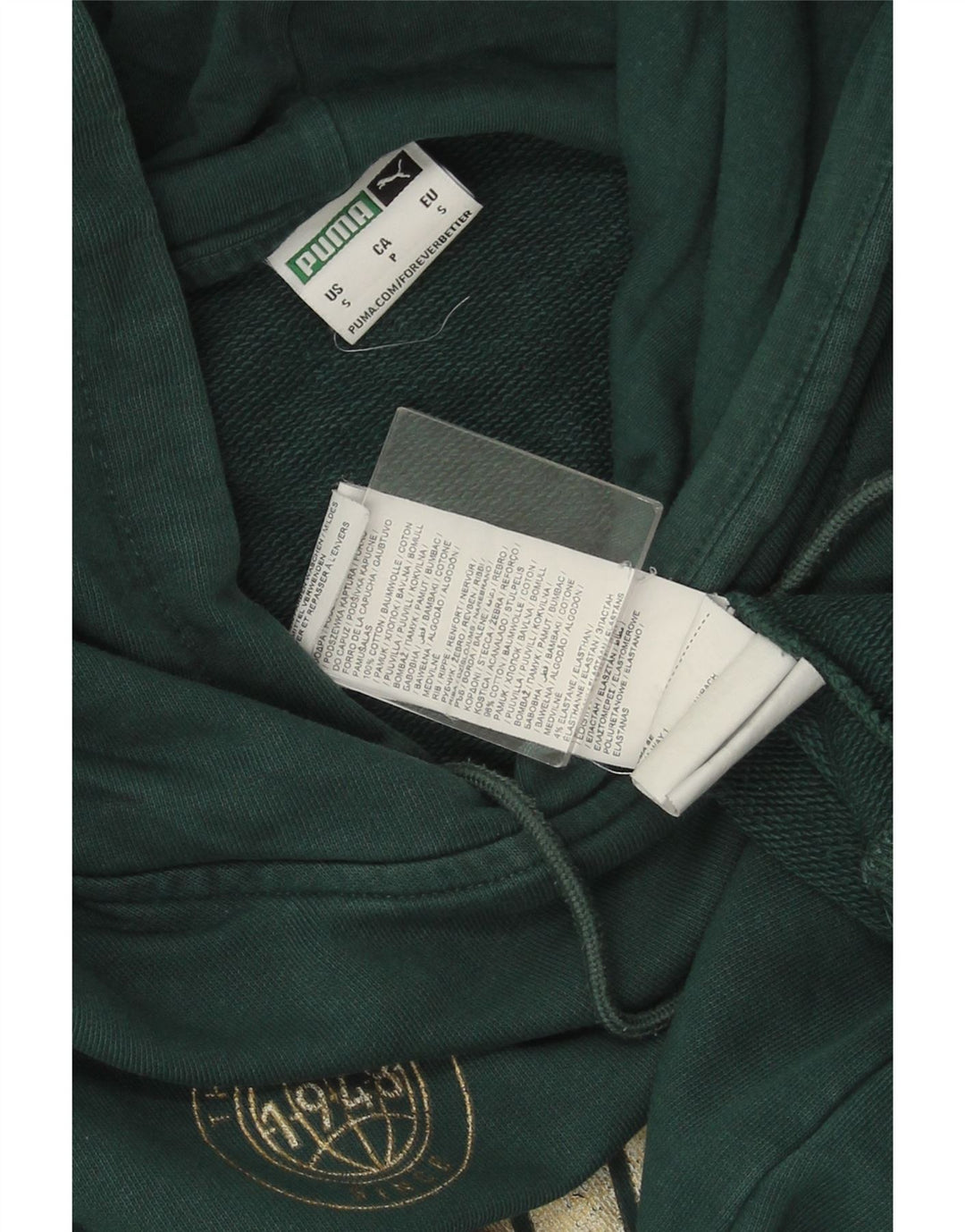 PUMA Herren Graphic Hoodie Pullover Kleine grüne Baumwolle