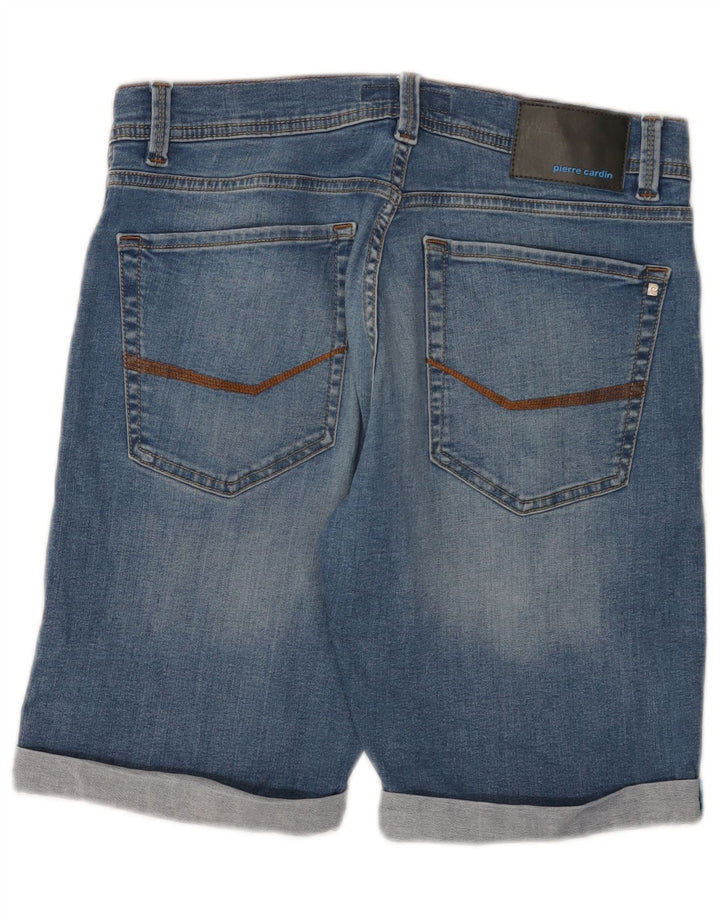 Pierre Cardin Herren Jeansshorts W32 Mittelblau