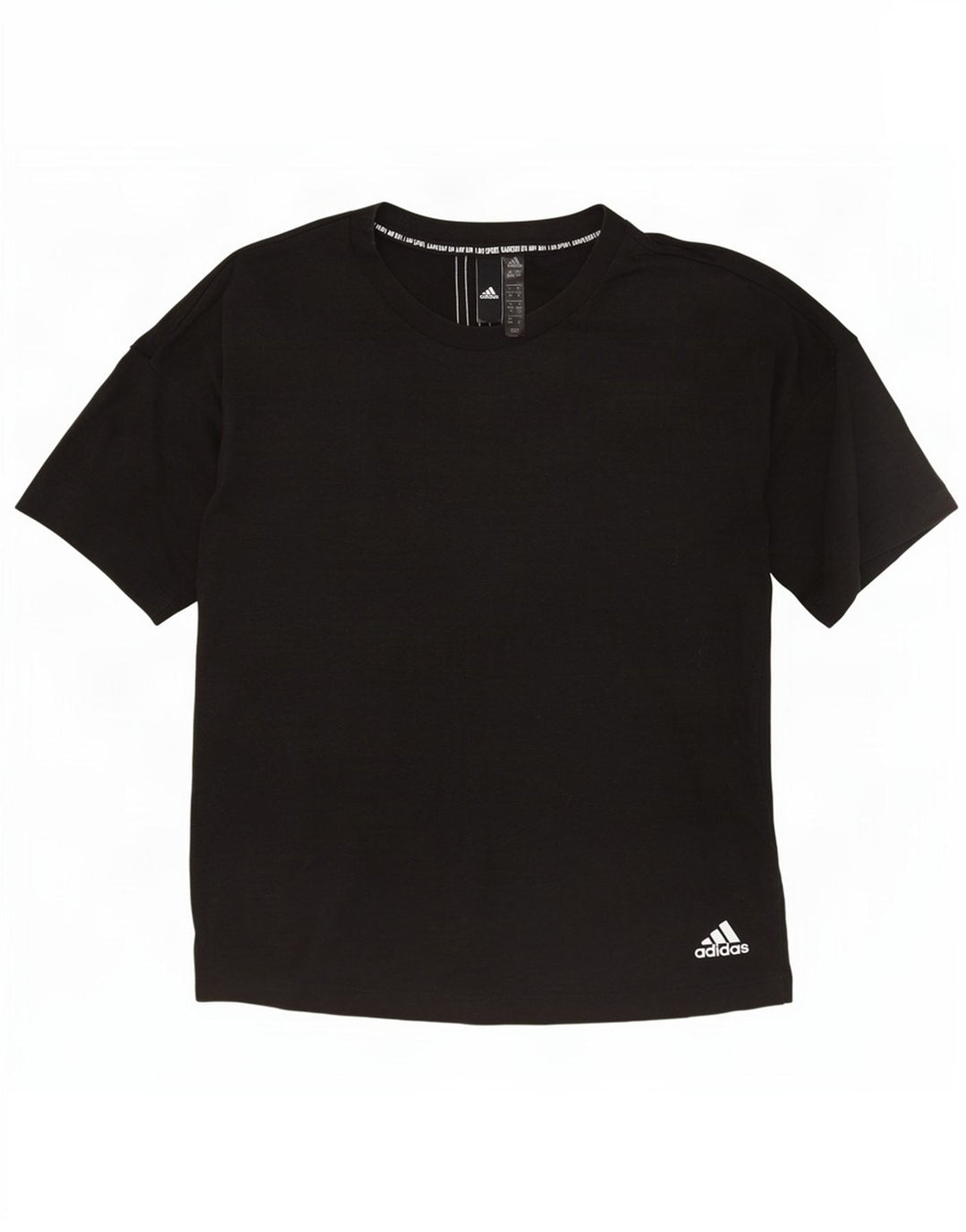 Adidas Damen Übergroßes T-Shirt Top UK 4/6 XS Grau Polyester