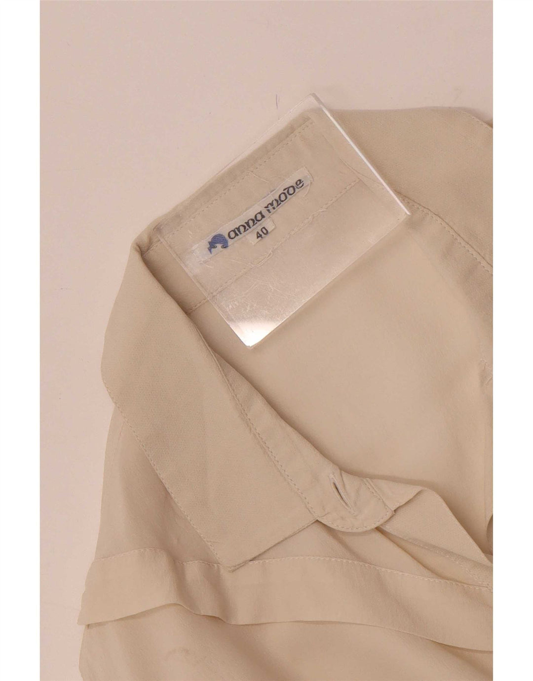 Vintage Damen Hemdbluse IT 40 Small Off White