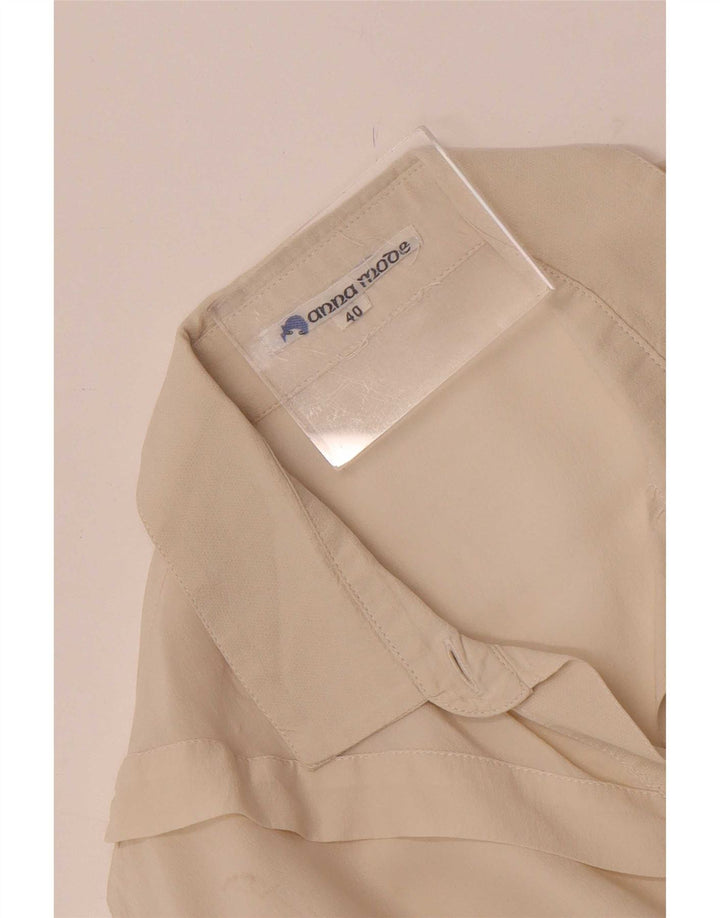 Vintage Damen Hemdbluse IT 40 Small Off White