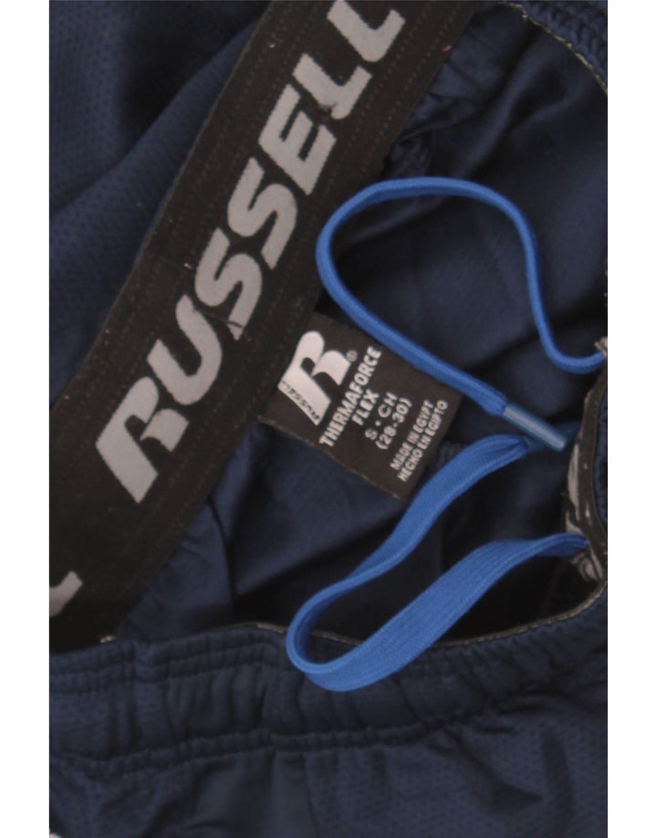 RUSSELL ATHLETIC Mens Dri-Power Tracksuit Trousers Small Navy Blue Vintage Russell Athletic and Second-Hand Russell Athletic from Messina Hembry 