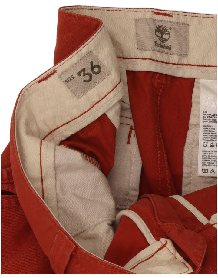 Timberland Herren Cargoshorts W36 Große rote Baumwolle