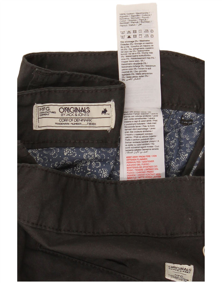 JACK & JONES Herren-Chinoshorts mit normaler Passform, W36, Größe L, Schwarz, Baumwolle