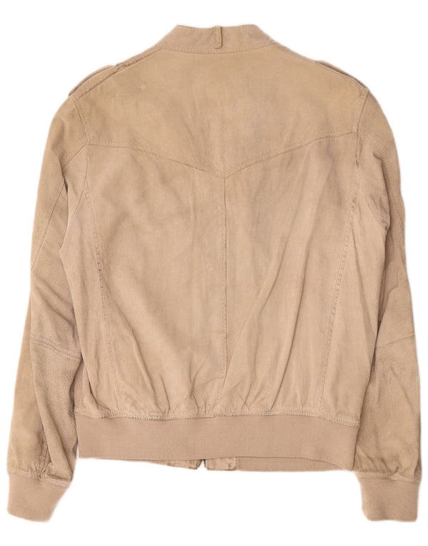Conbipel Herren Wildleder Bikerjacke IT 54 XL Graues Leder