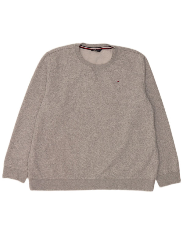 Tommy Hilfiger Damen Sweatshirt Pullover UK 20 2XL Graue Baumwolle