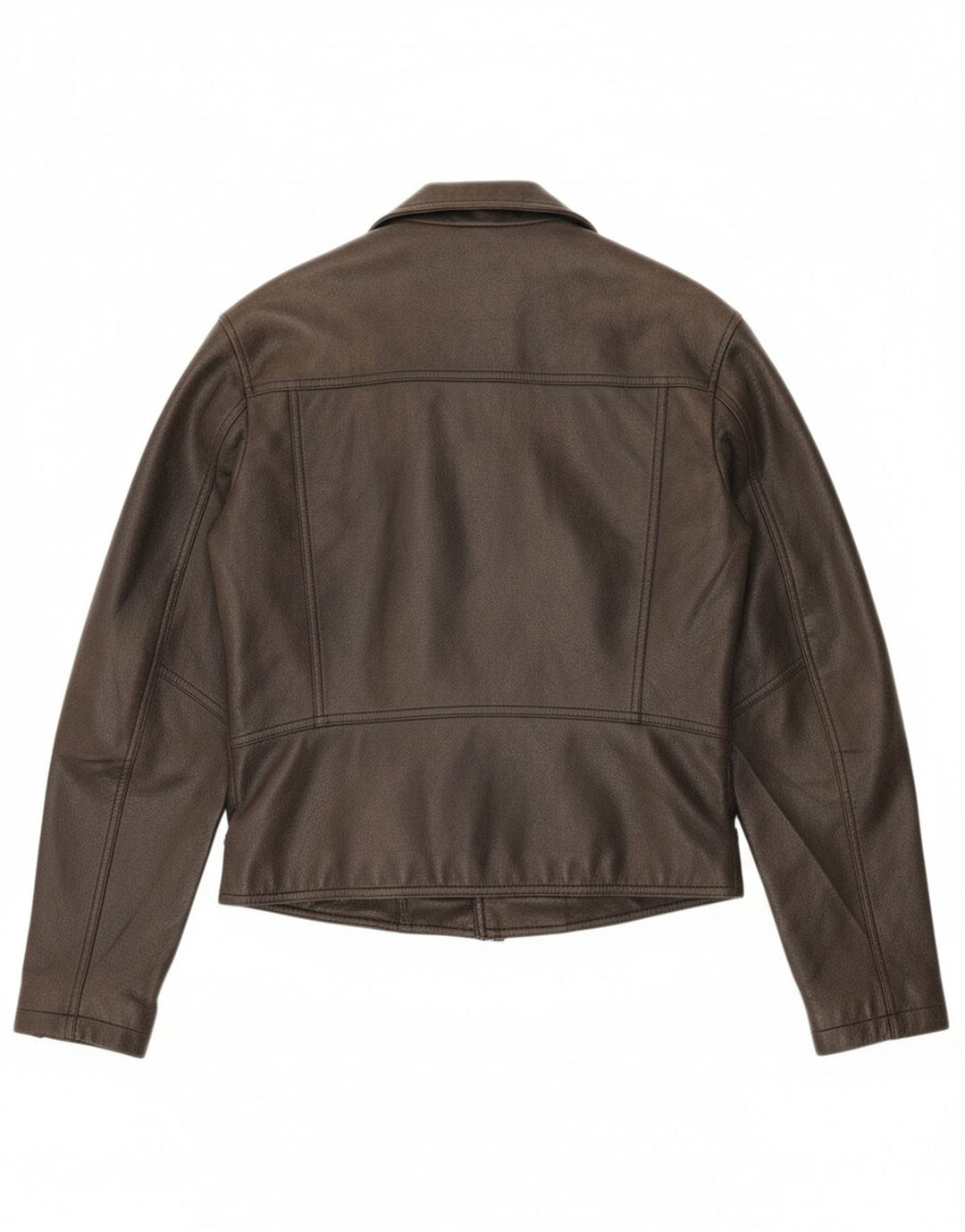 ZARA Womens Oversized Faux Leather Biker Jacket UK 10 Small Black Vintage Zara and Second-Hand Zara from Messina Hembry 