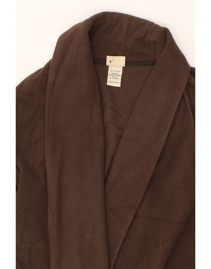 L.L.BEAN Womens Open Fleece Jacket UK 14 Medium Brown Polyester Vintage L.L.Bean and Second-Hand L.L.Bean from Messina Hembry 