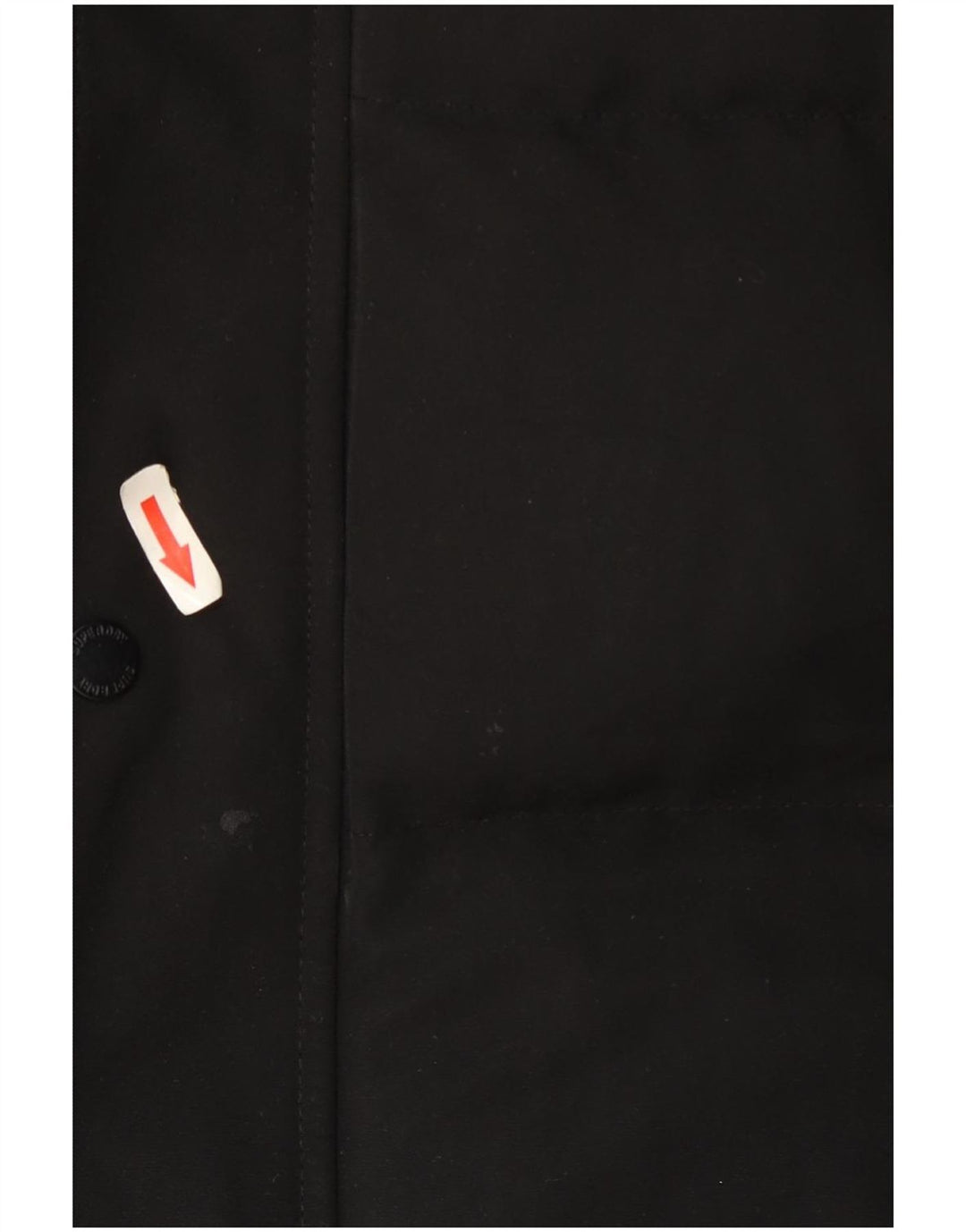 Superdry Herren-Weste mit Kapuze, gepolstert, UK 40, Größe L, Schwarz, Polyester