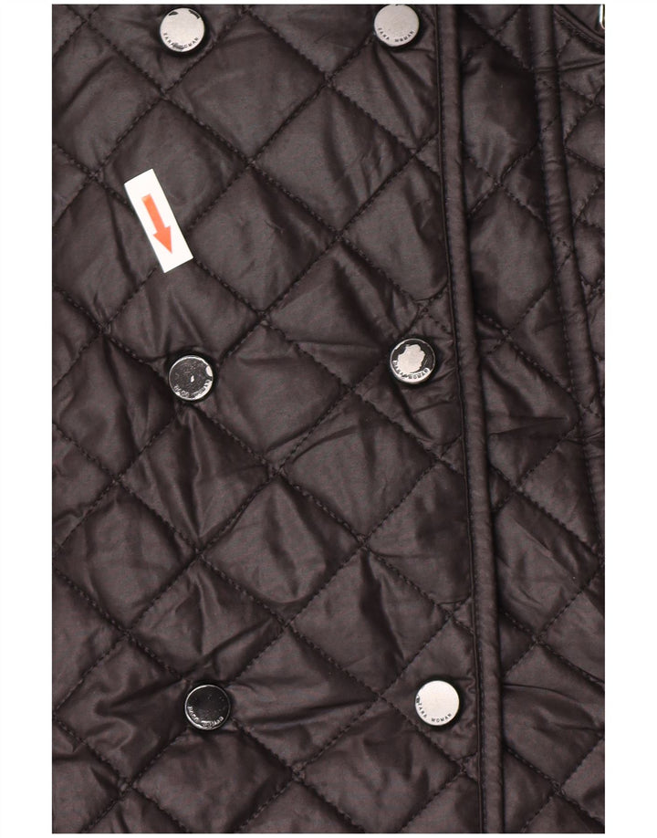 Zara Damen Steppmantel UK 6 XS Schwarz Polyester