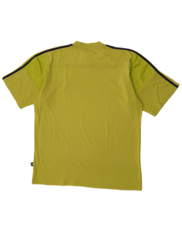 Adidas Herren Grafik T-Shirt Top UK 38/40 Mittelgrün