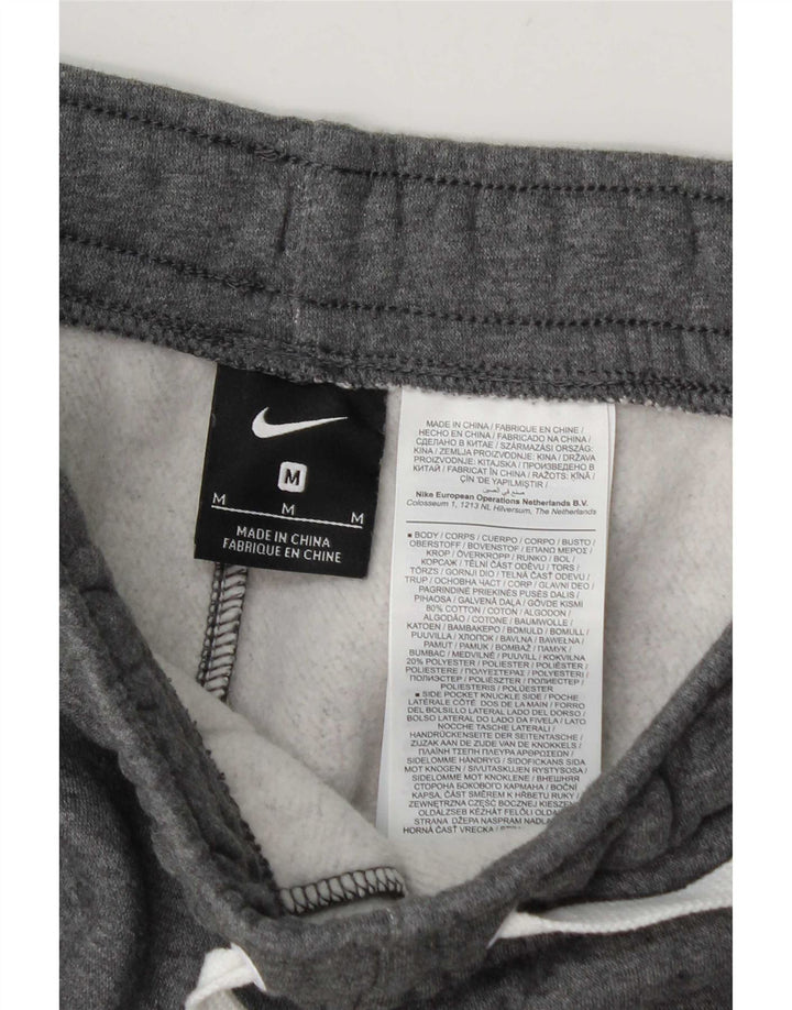 Nike Herren-Sportshorts aus mittelgrau gefleckter Baumwolle