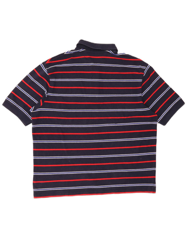 Polo Ralph Lauren Herren-Poloshirt XL, marineblau, gestreift, Baumwolle