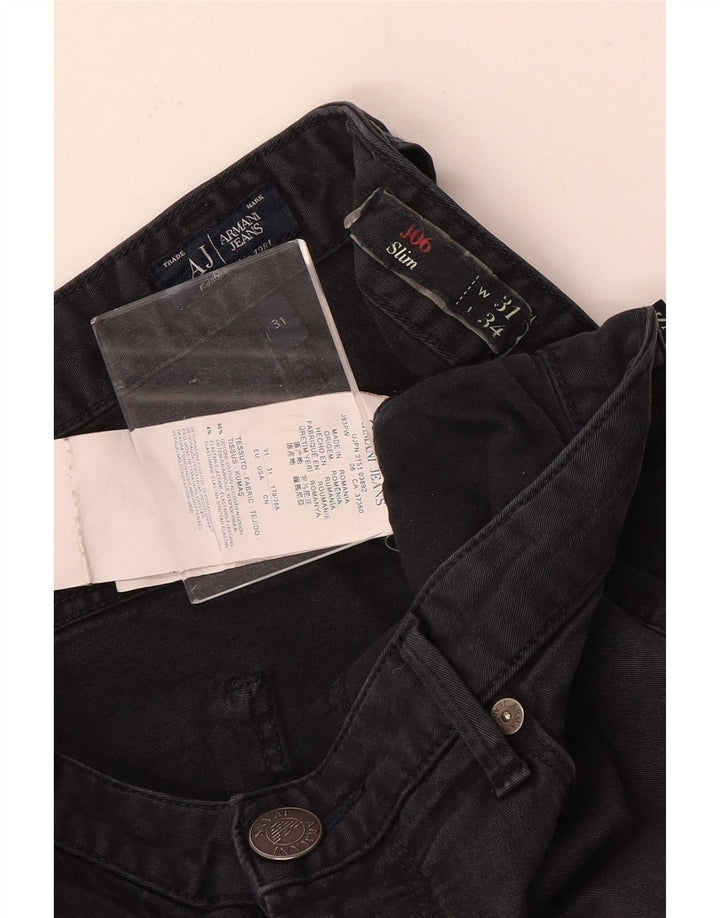 Armani Herren J06 Slim Jeans W31 L34 Marineblaue Baumwolle
