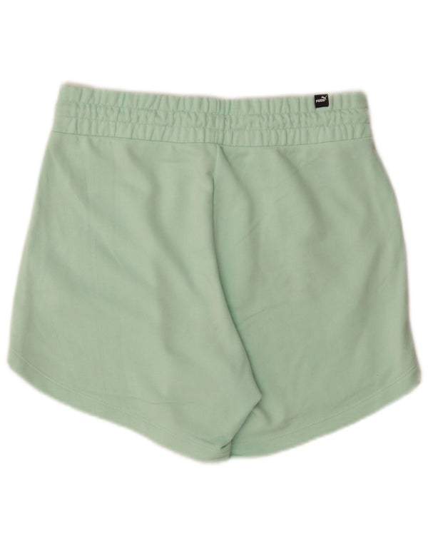Puma Damen Sportshorts UK 14 Mittelgrüne Baumwolle