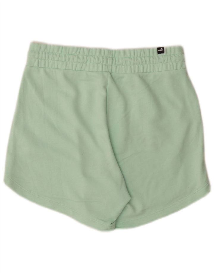 Puma Damen Sportshorts UK 14 Mittelgrüne Baumwolle