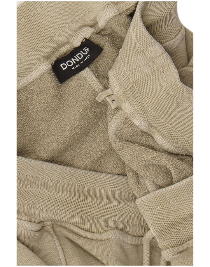 DONDUP Herren-Trainingshose, Jogginghose, Größe L, Beige