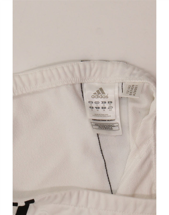 Adidas Damen Climalite Tennisrock UK 10 Small Weiß Polyester