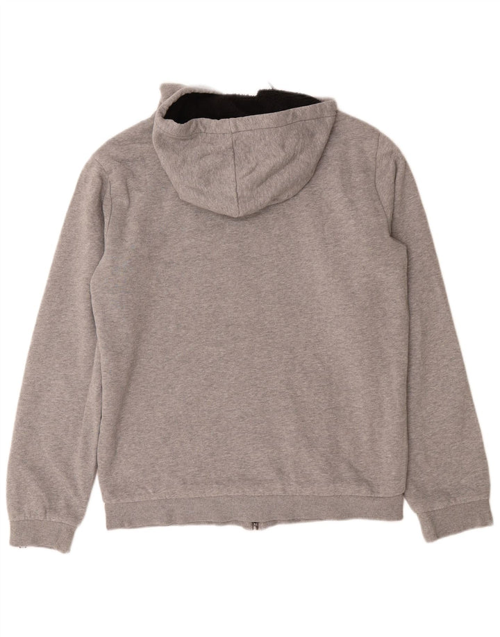 DC Herren-Kapuzenpullover mit grafischem Reißverschluss, Größe S, Grau, Baumwolle