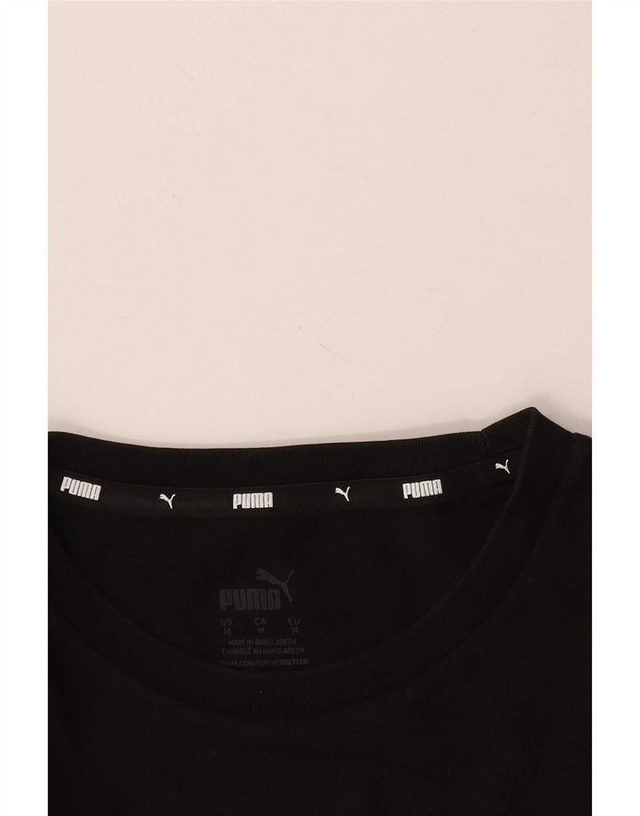 Puma Herren Grafik T-Shirt Top Medium Schwarz