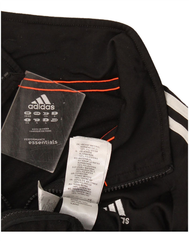 Adidas Herren Climalite Trainingsanzug Top Jacke UK 38/40 Medium Schwarz Polyester
