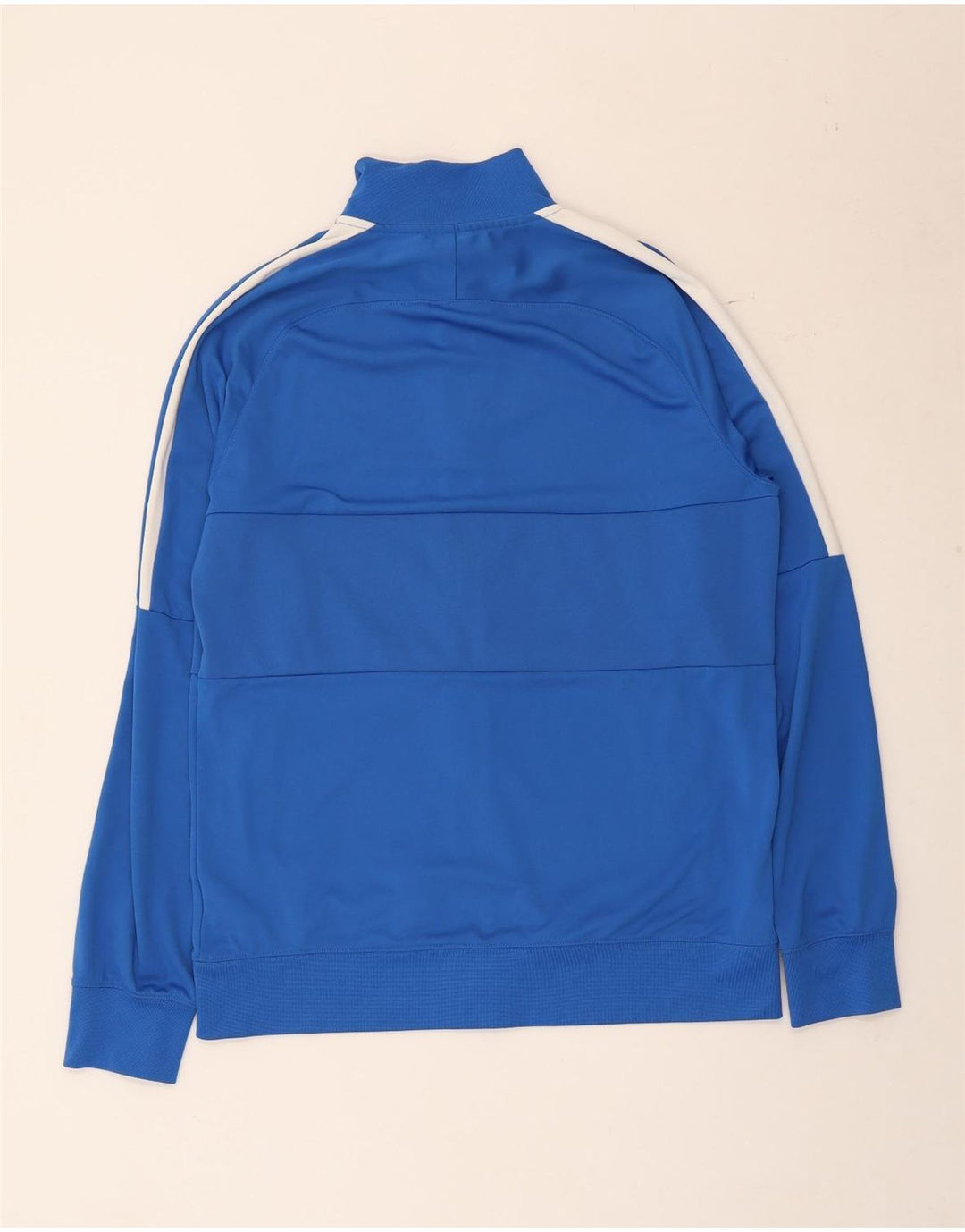 Nike Herren-Dri-Fit-Trainingsanzug-Top-Jacke, großes blaues Farbblock-Polyester