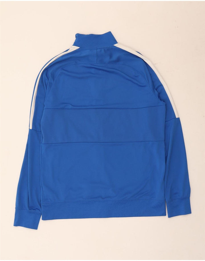 Nike Herren-Dri-Fit-Trainingsanzug-Top-Jacke, großes blaues Farbblock-Polyester
