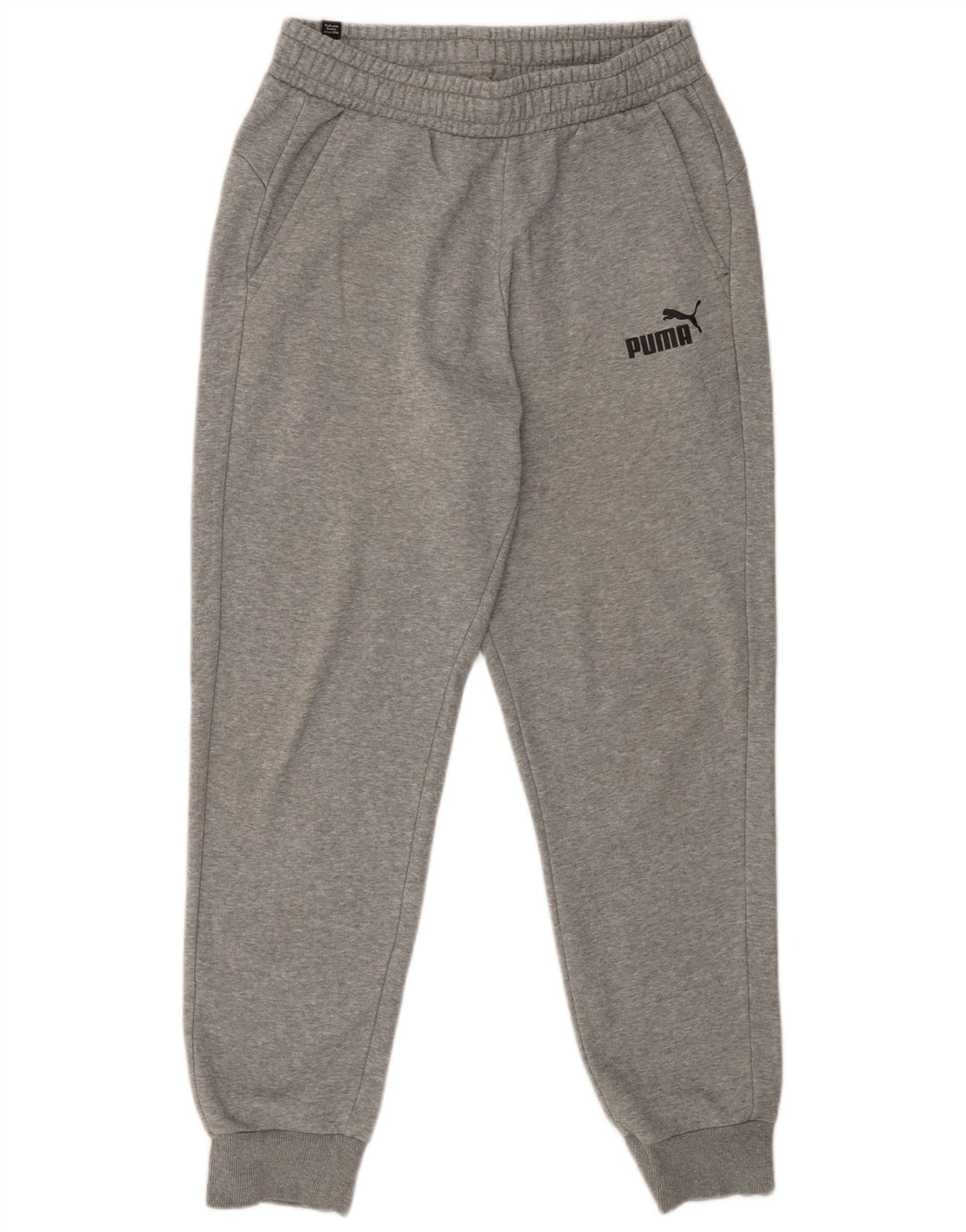 Puma Herren-Trainingshose, Jogginghose, mittelgrau gefleckte Baumwolle