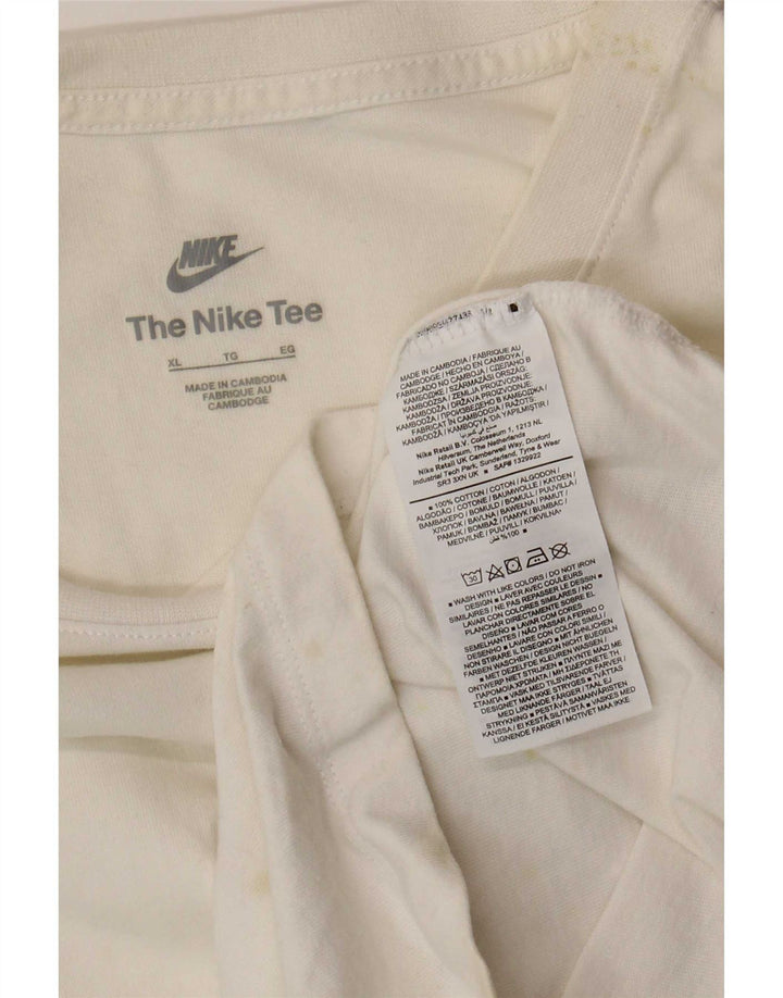 Nike Herren T-Shirt Top XL Weiße Baumwolle
