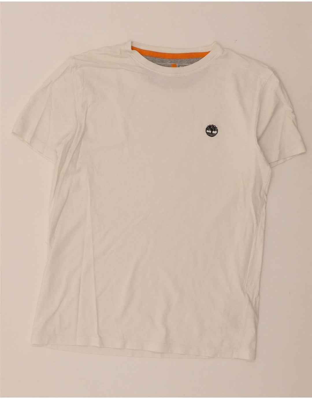 Timberland Slim Fit T-Shirt-Oberteil für Herren aus mittelweißer Baumwolle