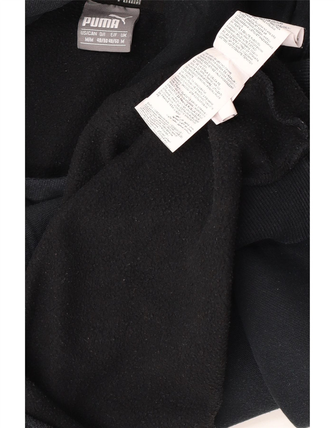 Puma Herren Grafik-Hoodie-Pullover aus mittelschwarzer Baumwolle