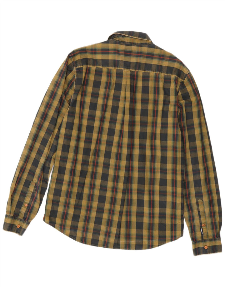 Superdry Herrenhemd, großes Khaki-Karomuster