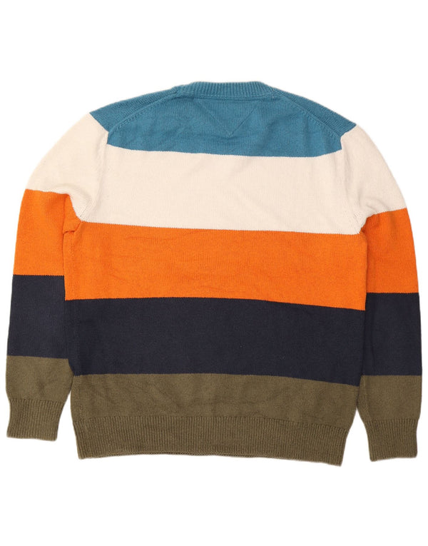 Tommy Hilfiger Herren-Pullover mit Rundhalsausschnitt, XL, mehrfarbig gestreift