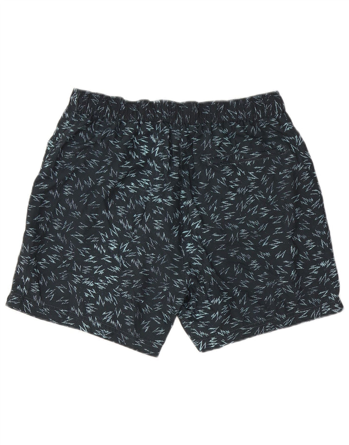 FRENCH CONNECTION Herren-Badeshorts aus mittelschwarz meliertem Polyester