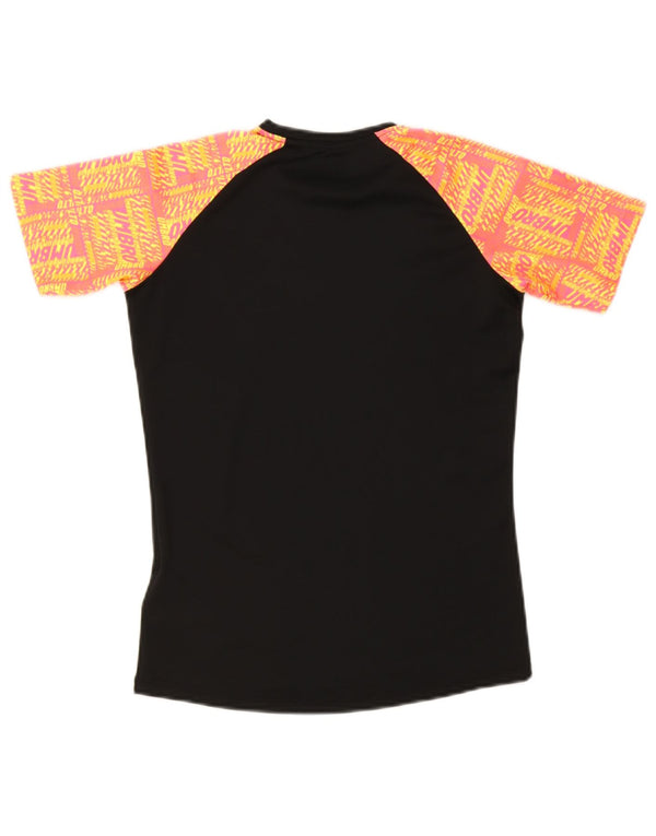 Umbro Grafik-T-Shirt für Jungen, 11–12 Jahre, Größe L, Schwarz, Farbblock