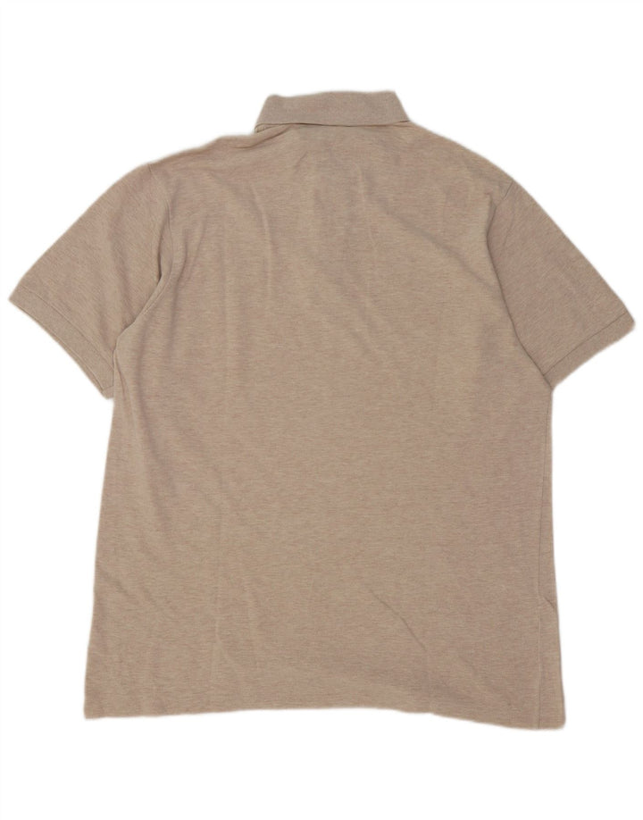 Lacoste Herren Poloshirt Größe 6 XL Beige Baumwolle