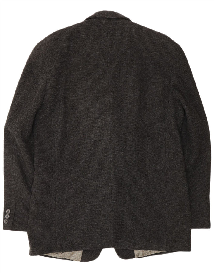 CAMEL ACTIVE Herren-Strickjacke mit 3 Knöpfen, UK 40, große graue Wolle