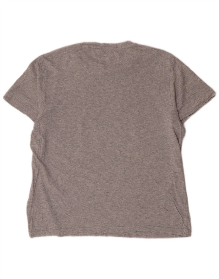 Jack Wills Damen-T-Shirt in Übergröße, Gr. 10, Größe S, Grau, Baumwolle