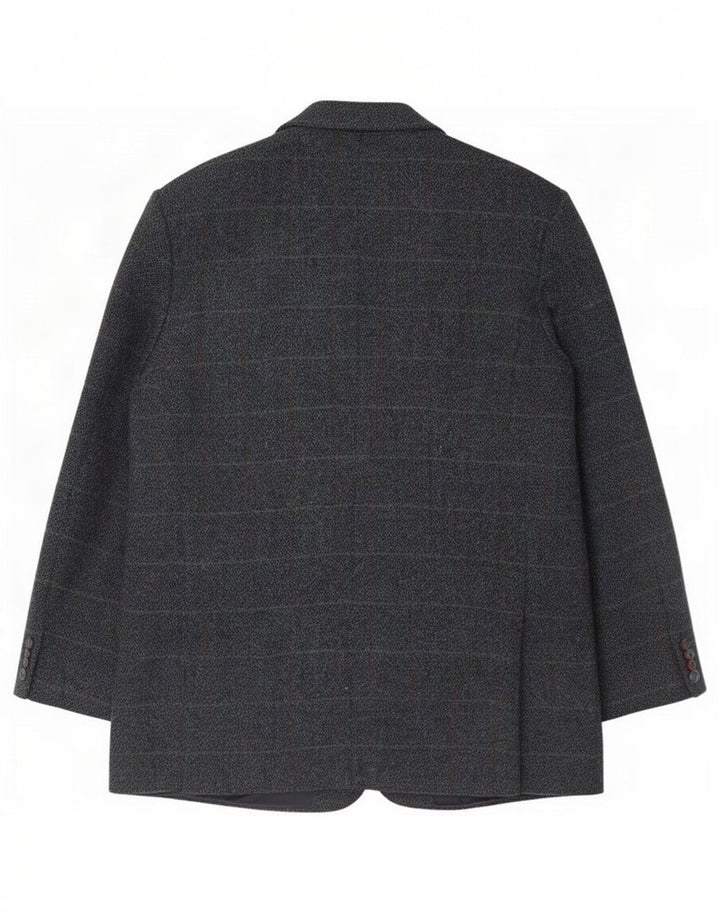 Marks & Spencer Herren-Blazer aus Harris-Tweed, Gr. 42, groß, blau kariert
