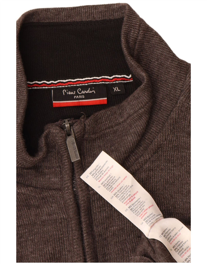 Pierre Cardin Herren Strickjacke XL Grau Baumwolle