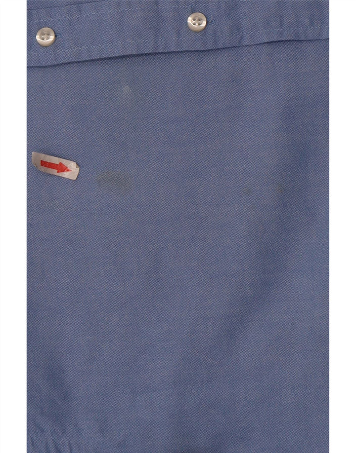 Tommy Hilfiger Herrenhemd, große blaue Baumwolle