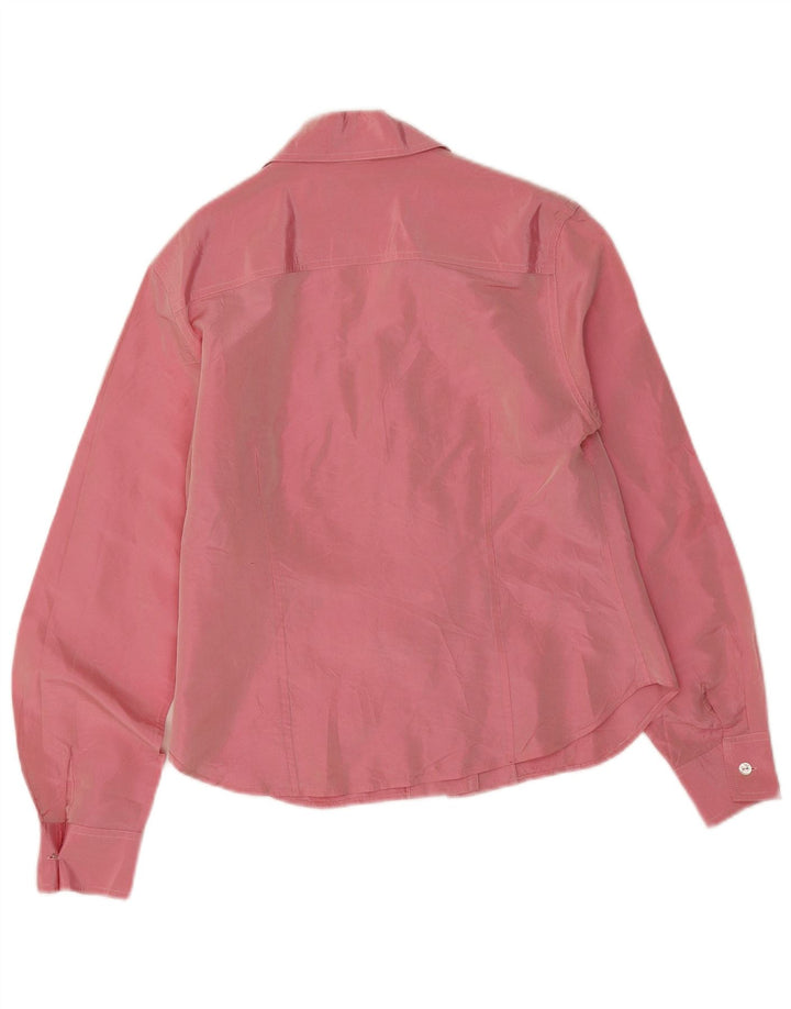 Vintage Damen Hemdbluse EU 38 Mittelrosa Acetat