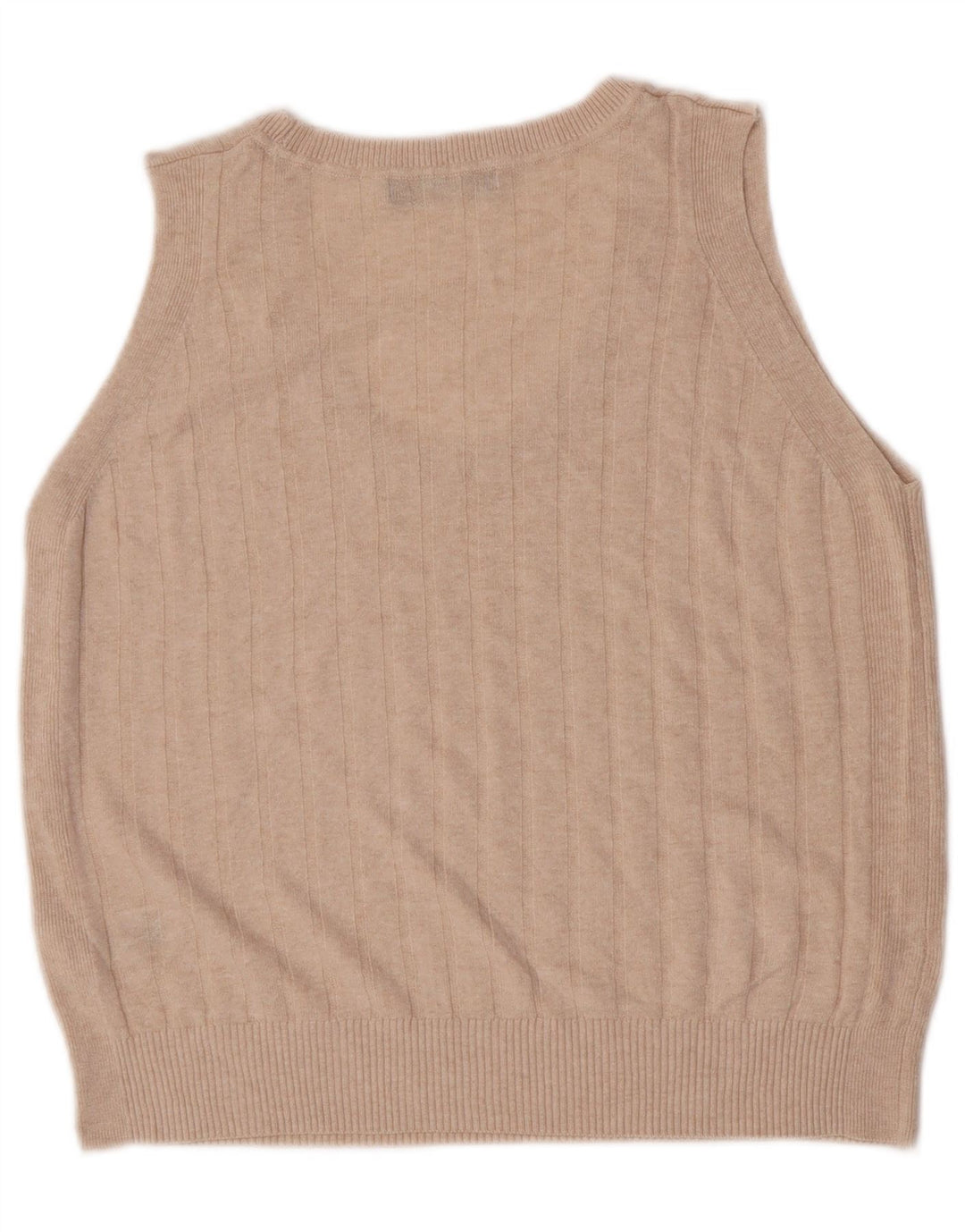 Marks & Spencer Damen Weste Tank Top UK 12 Mittelbeige Viskose
