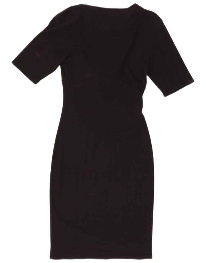 Ungaro Damen Figurbetontes Kleid UK 10 Small Schwarz