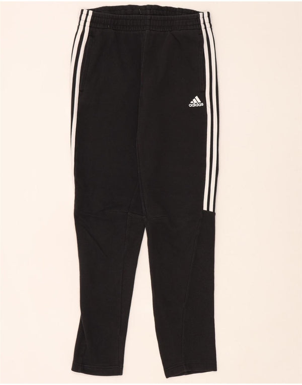 Adidas Trainingshose für Jungen, 13–14 Jahre, schwarze Baumwolle