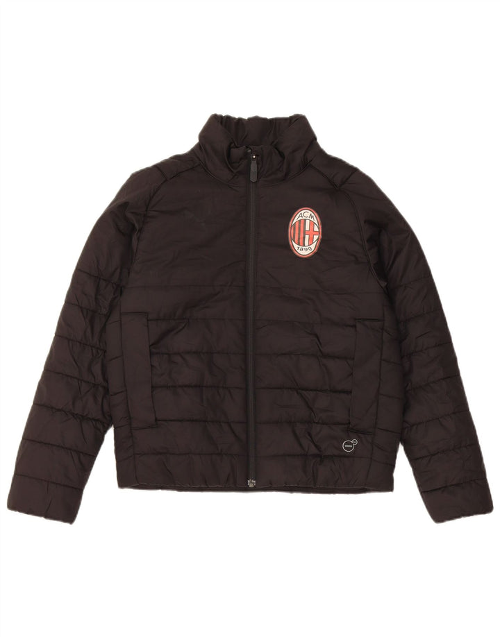 Puma Jungen AC Milan Wattierte Jacke 9–10 Jahre Schwarzes Polyester