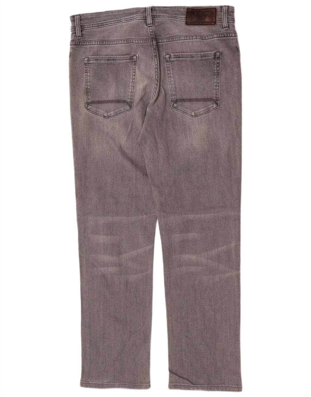 Timberland Herren Regular Straight Jeans W34 L30 Graue Baumwolle