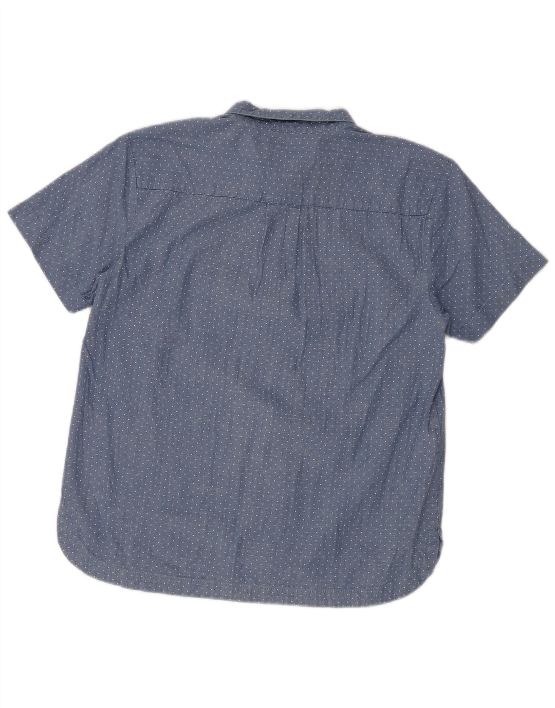 Dack's Kurzarm-Pulloverhemd für Damen, UK 18, XL, blau gepunktete Baumwolle